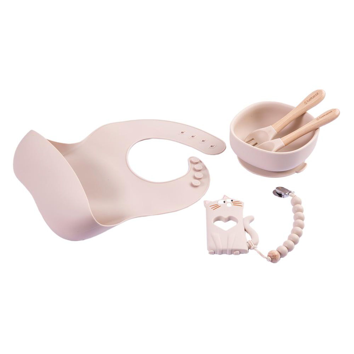 Set Alimentaci&oacute;n Bebesit March Silicona Beige image number 4.0