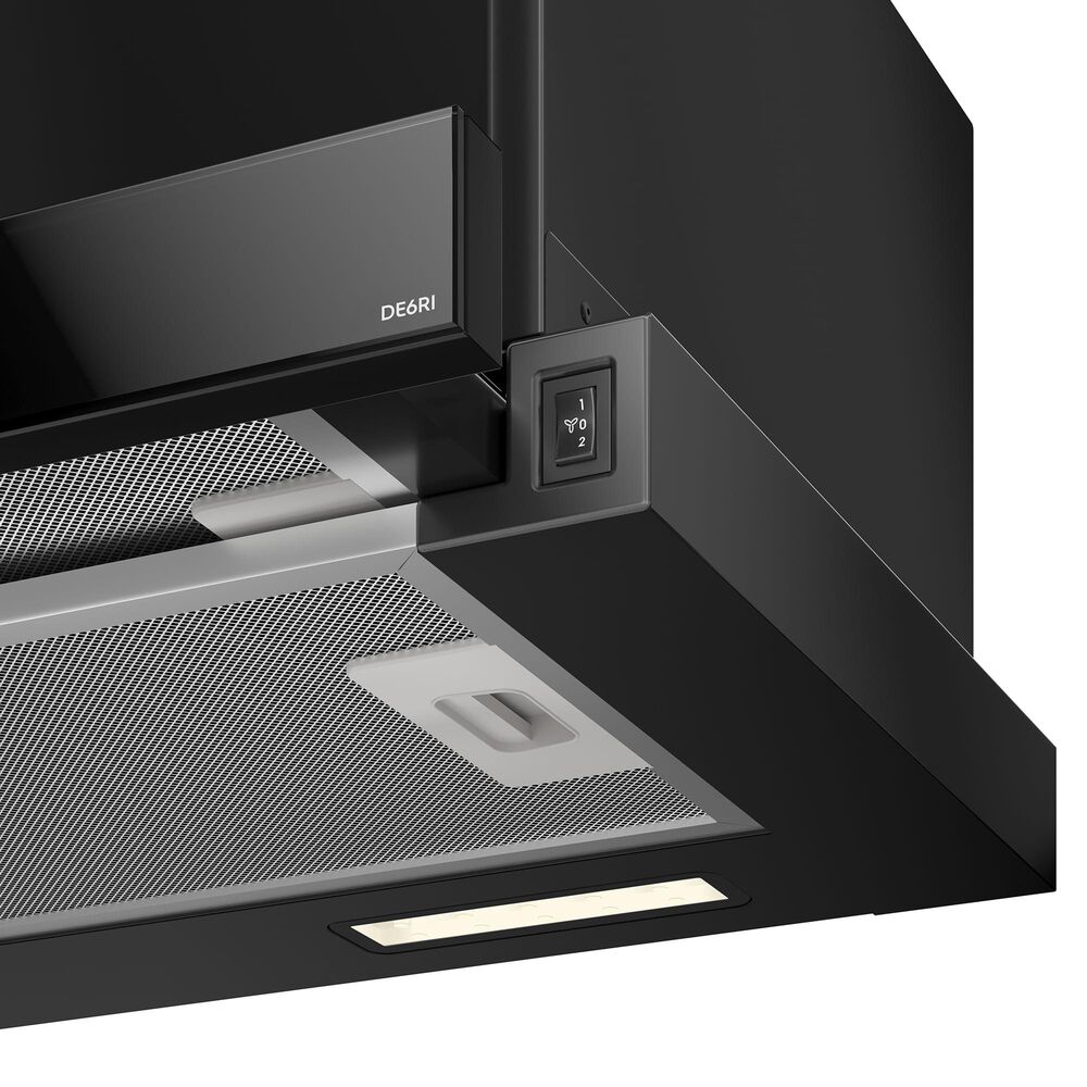 Campana Cocina Extractora Retr&aacute;ctil 60cm Luz Led De6ri Negra image number 4.0