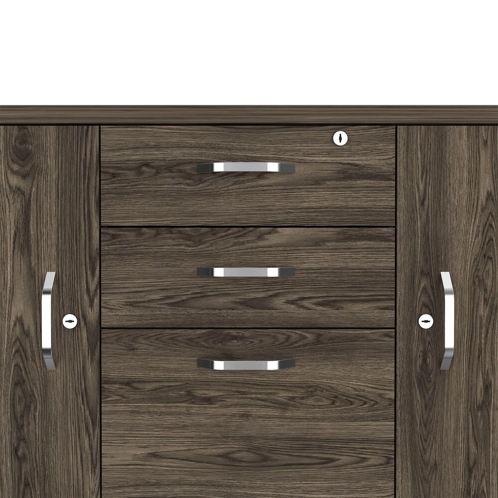 Buffet 3 Puertas 2 Cajones Fm-002n Negro Y Caf&eacute; Oscuro image number 6.0