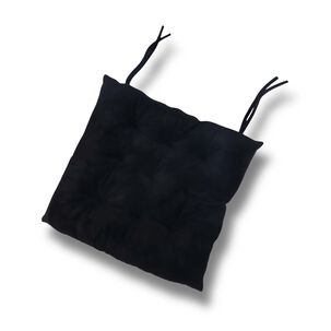 Coj&iacute;n Para Silla Negro 40x40 Cm