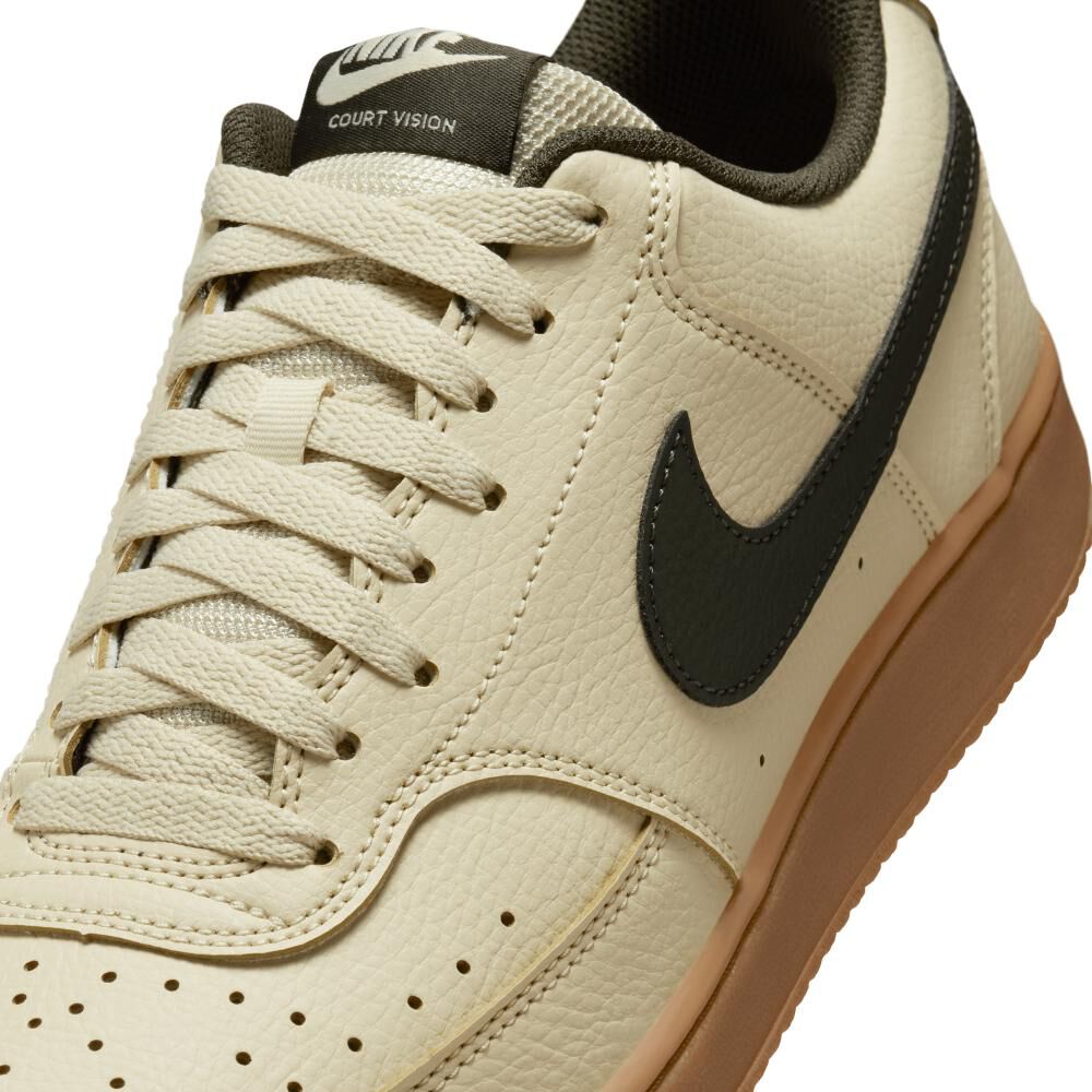 Zapatilla Urbana Hombre Nike Court Vision Low Light Khaki Gum image number 9.0
