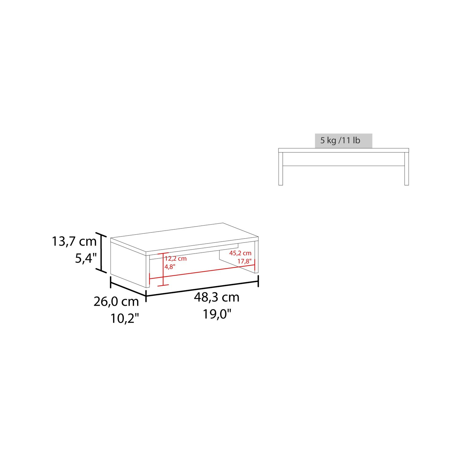 Base De Monitor 13,9x48,3x26 Cm Fm-001 image number 5.0