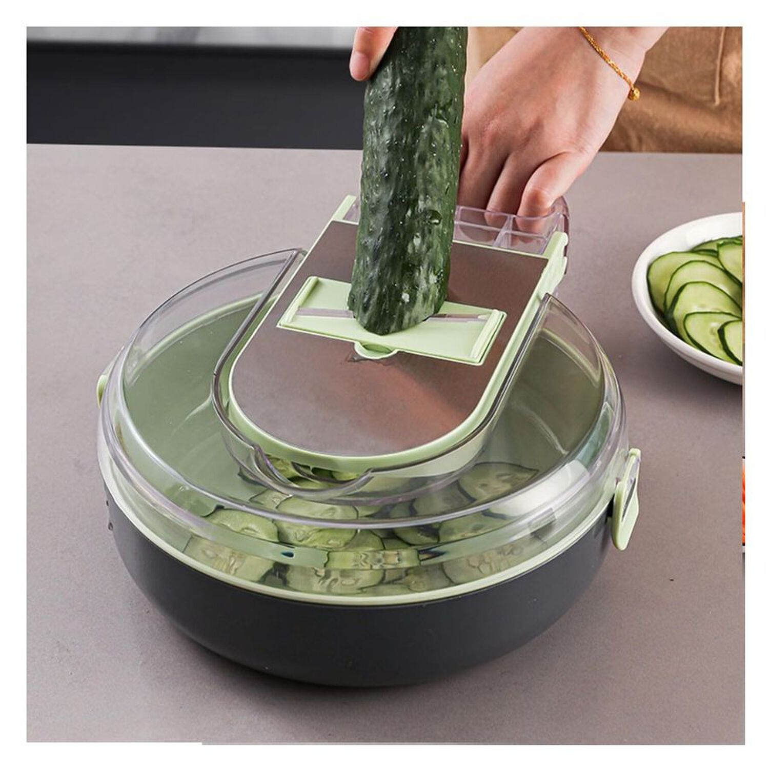 Cortador De Verduras Multifuncional 9 En 1 Con Drenaje image number 3.0