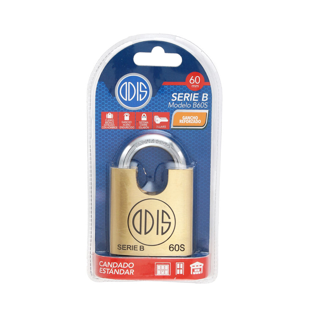 Candado Odis B60s 60mm image number 4.0