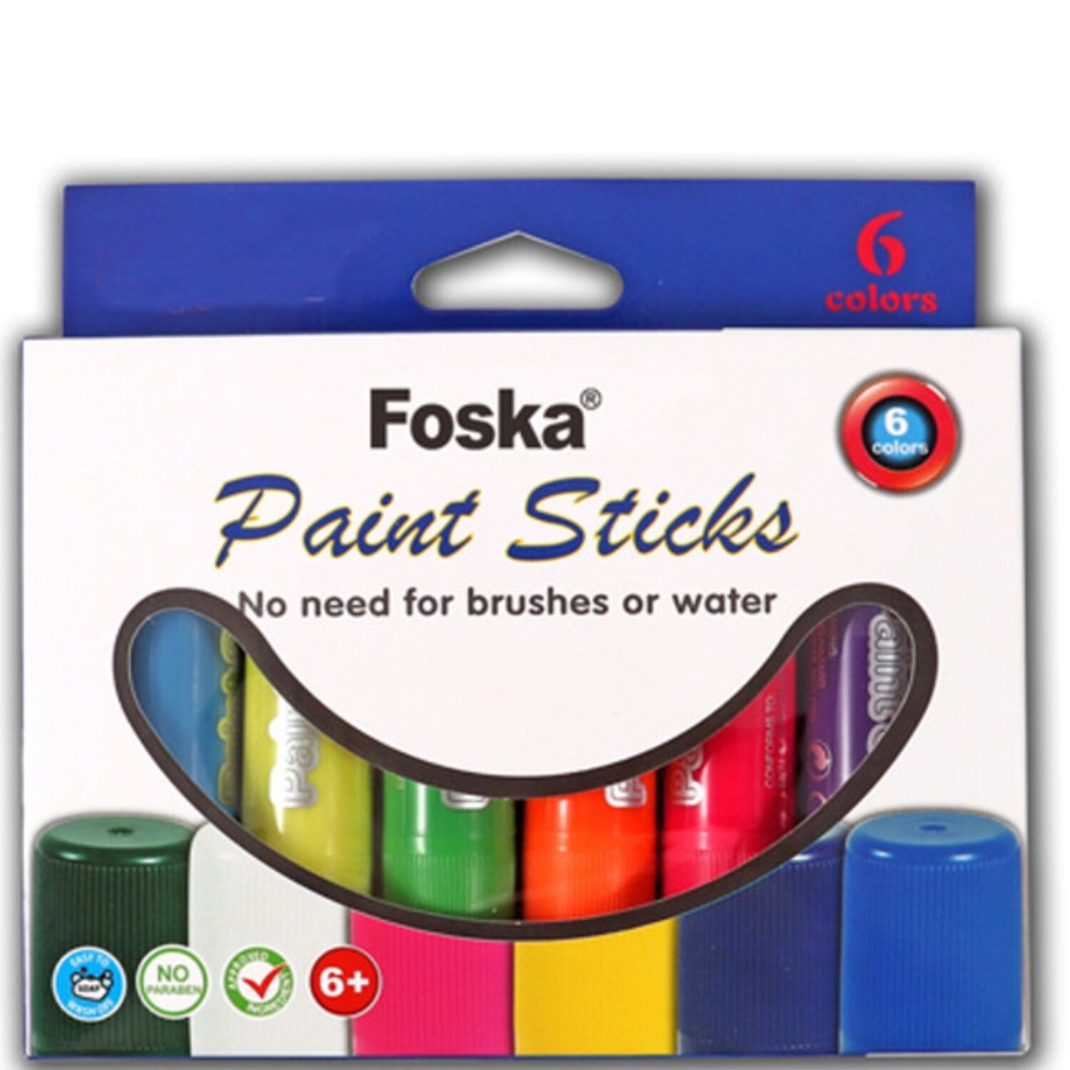 Barras De Pintura 6 Colores Sf2047 Foska image number 0.0