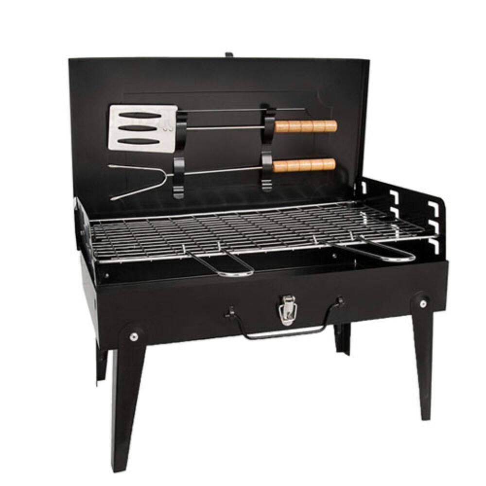 Parrilla Port&aacute;til A Carb&oacute;n Tipo Maleta image number 0.0