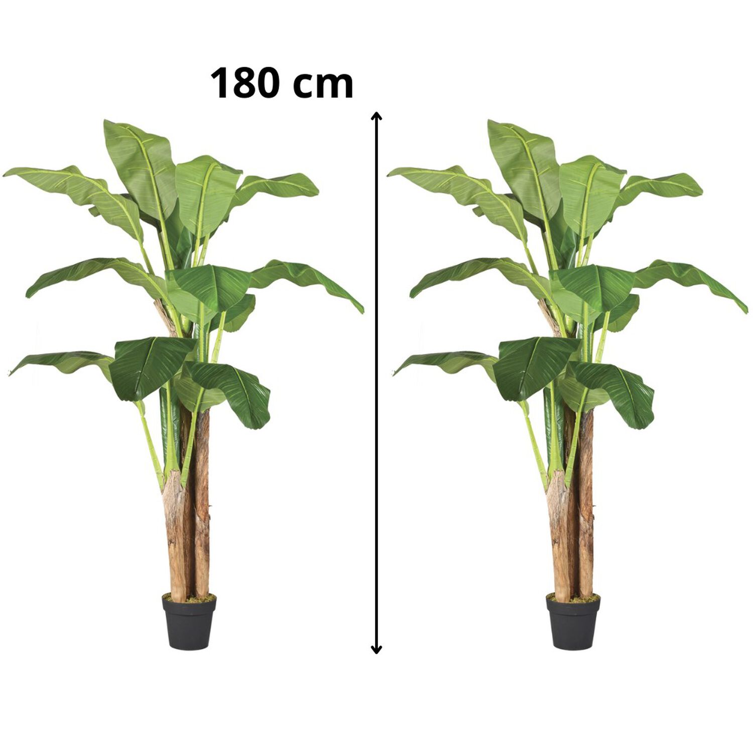2x1 Plantas Artificiales Premium Banano 180 Cm Arbusto Real image number 1.0