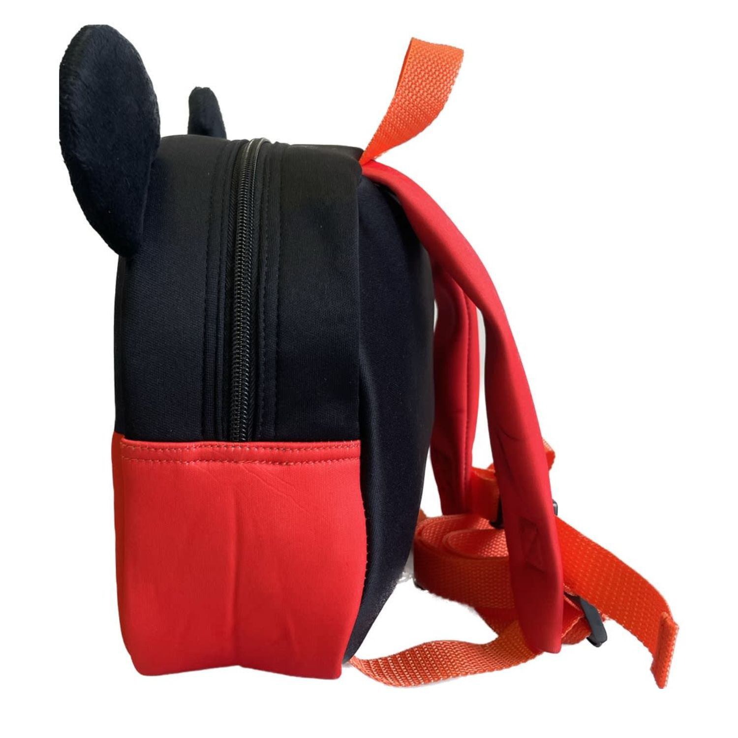 Mochila Infantil Orejas Dise&ntilde;o Rat&oacute;n Divertido Rojo Negro image number 2.0