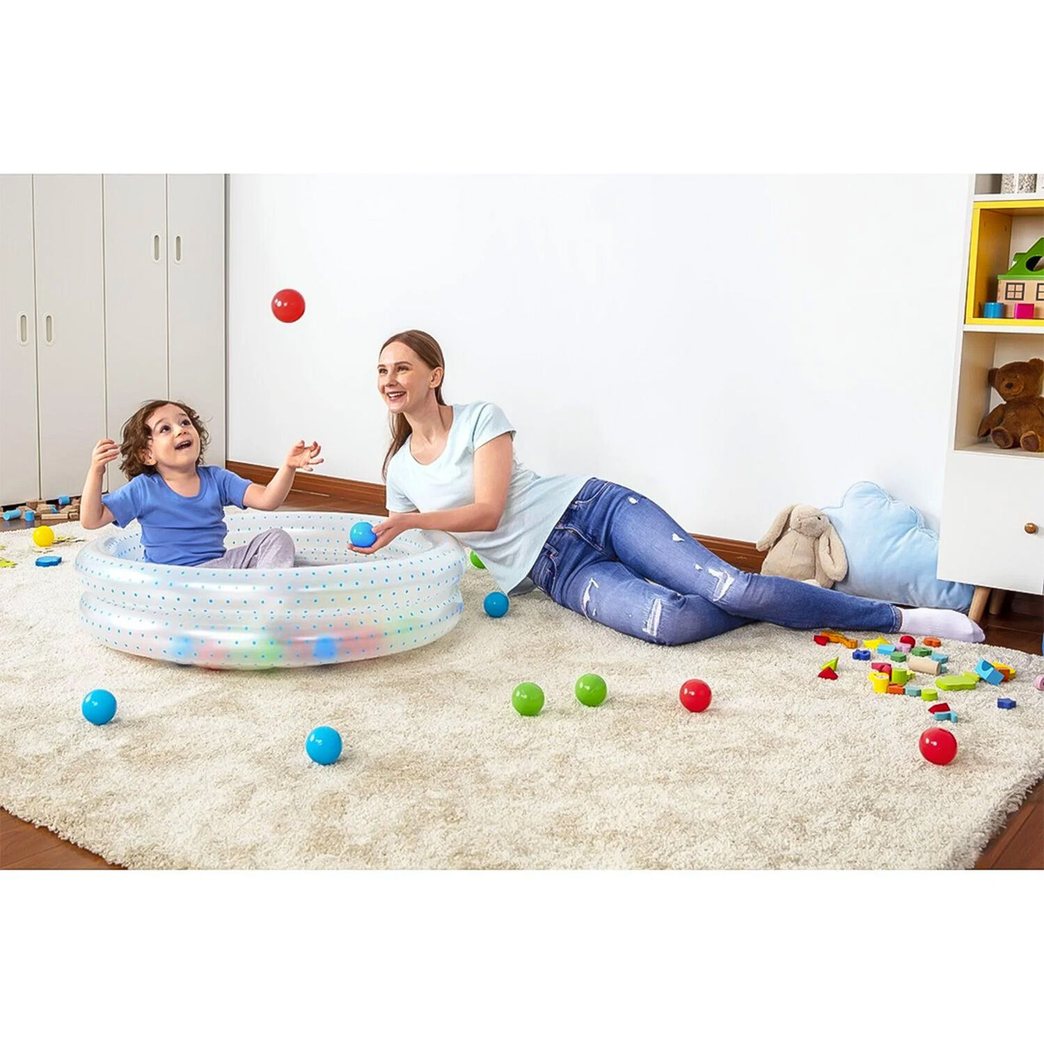 Piscina Bestway Inflable Con Pelotas Splash & Play 91x20cm image number 7.0