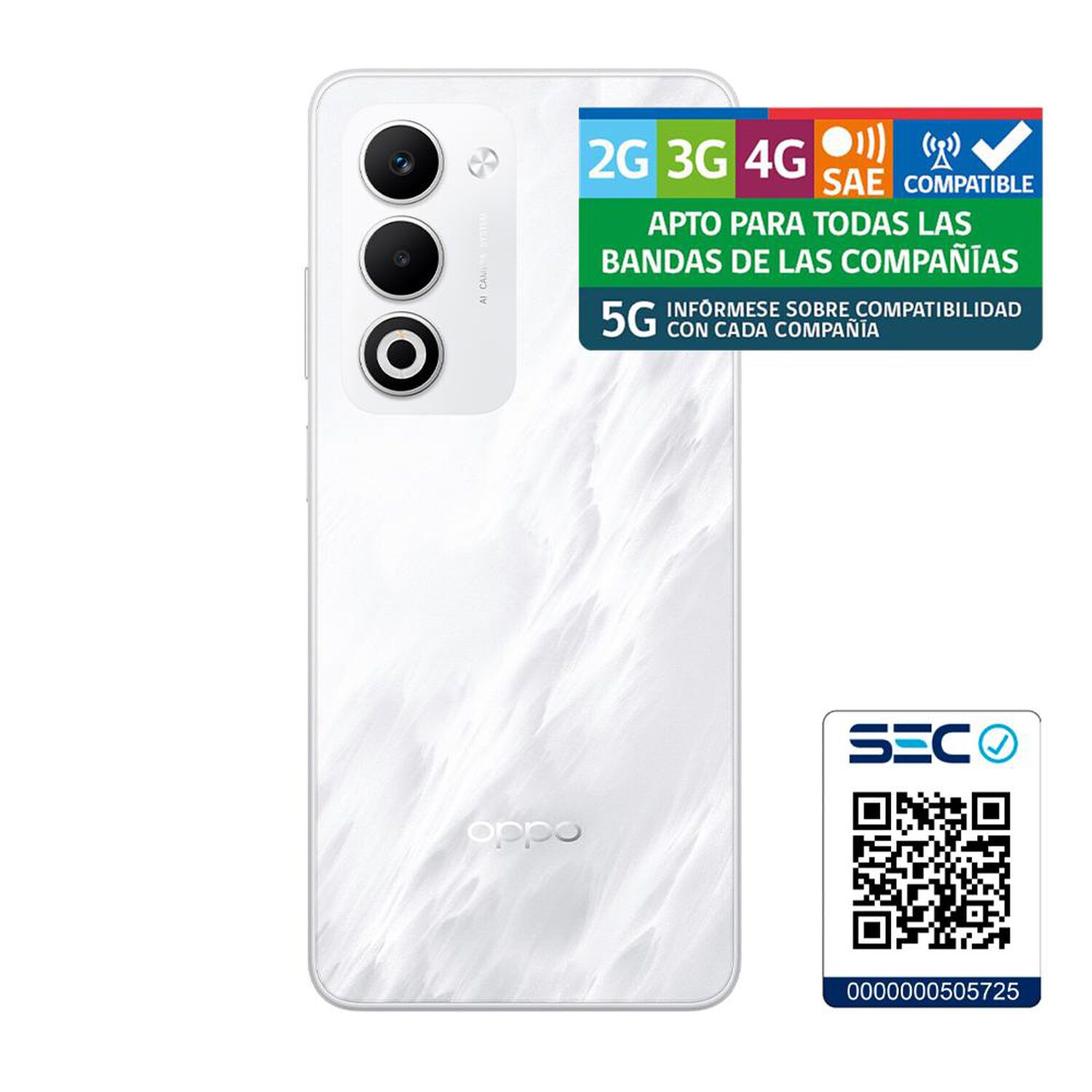 Smartphone Oppo A5 / 5G / 256 GB / Blanco / Liberado image number 9.0