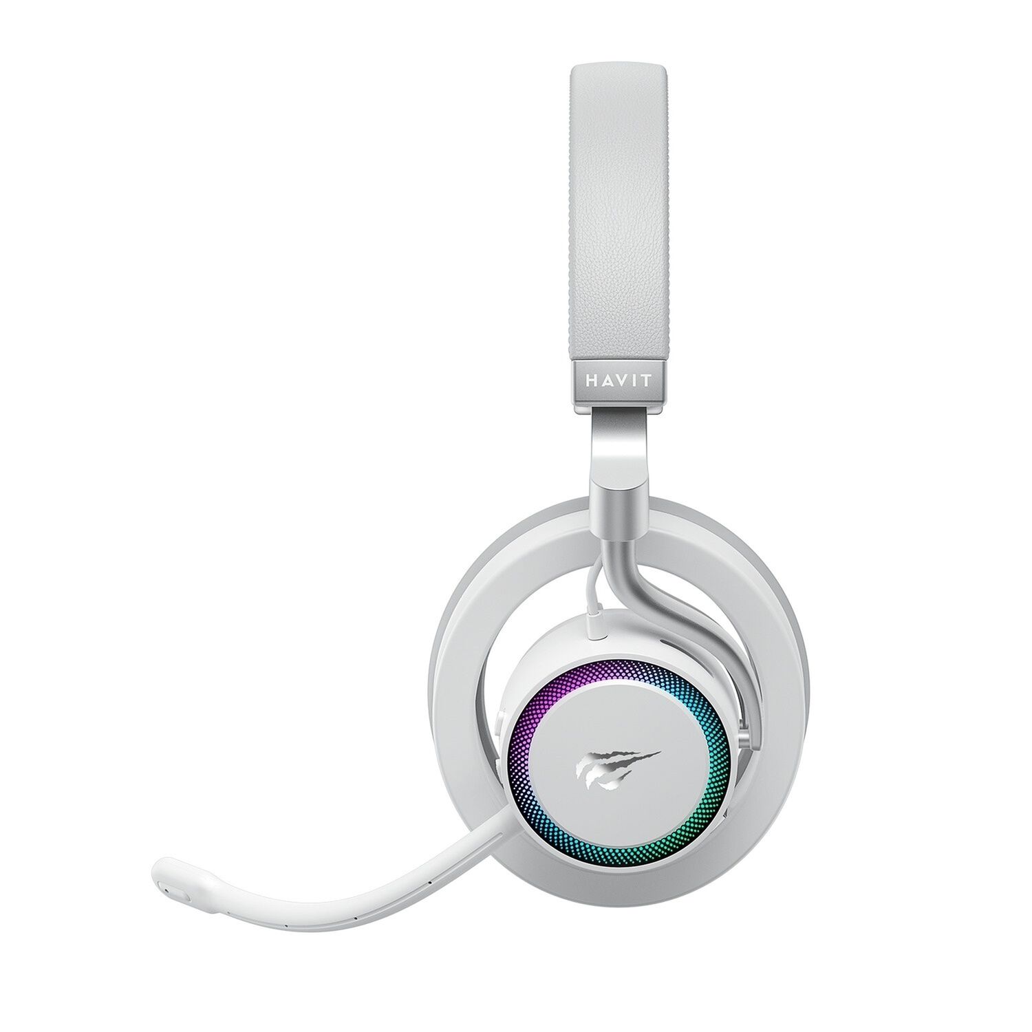Aud&iacute;fonos Gamer Bluetooth Micr&oacute;fono Fuxi-h8w Blanco Havit image number 1.0
