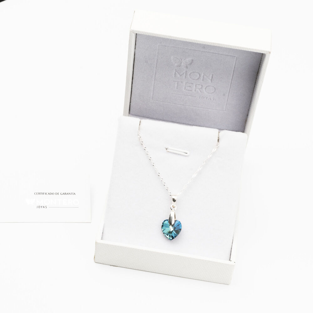 Collar Romance Cristal Genuino Bermuda Blue image number 2.0