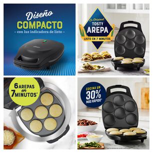 Tosty Arepa 6 Arepas 1200w Antiadherente Oster