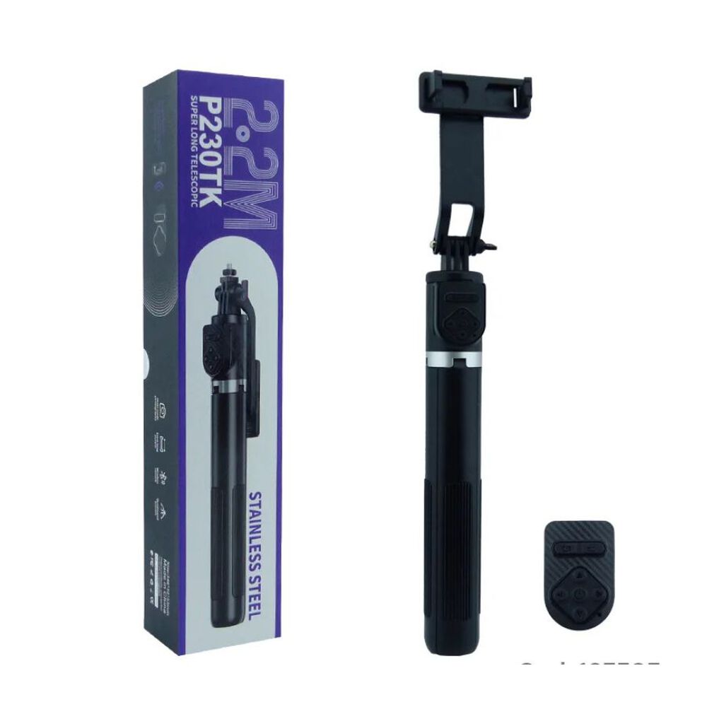 Tr&iacute;pode Bast&oacute;n Selfie 2.2m Con Control Bluetooth image number 3.0