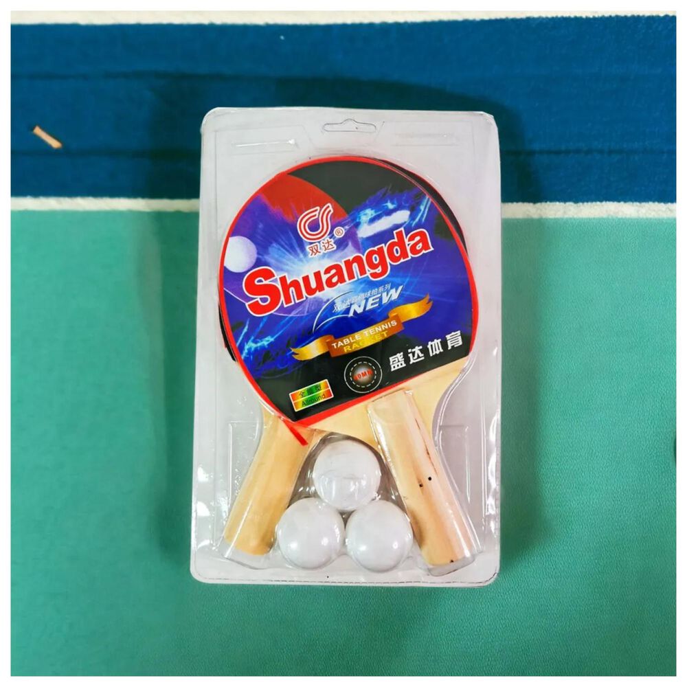 Juguete Pack 2 Paletas De Ping Pong Con 3 Pelotas Infantil image number 3.0