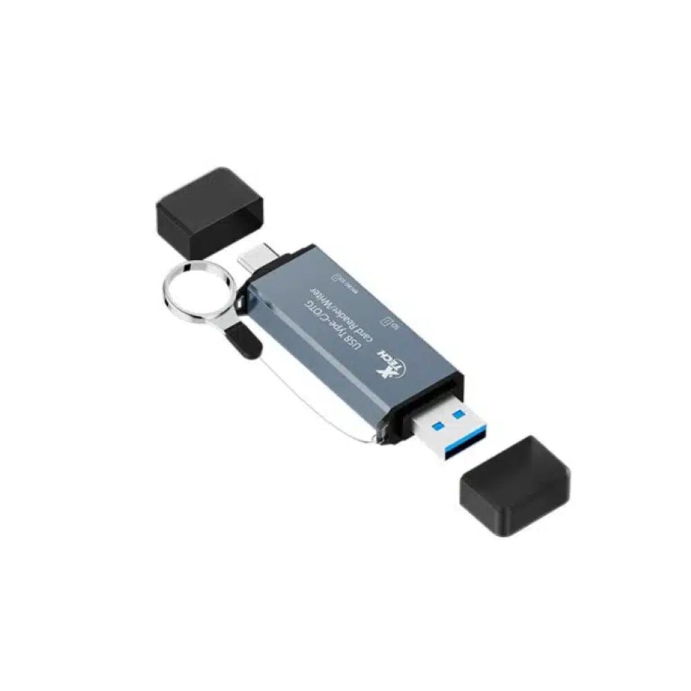 Lector De Tarjetas Otg Xtech Usb-c Usb 3.0 2 En 1 image number 1.0