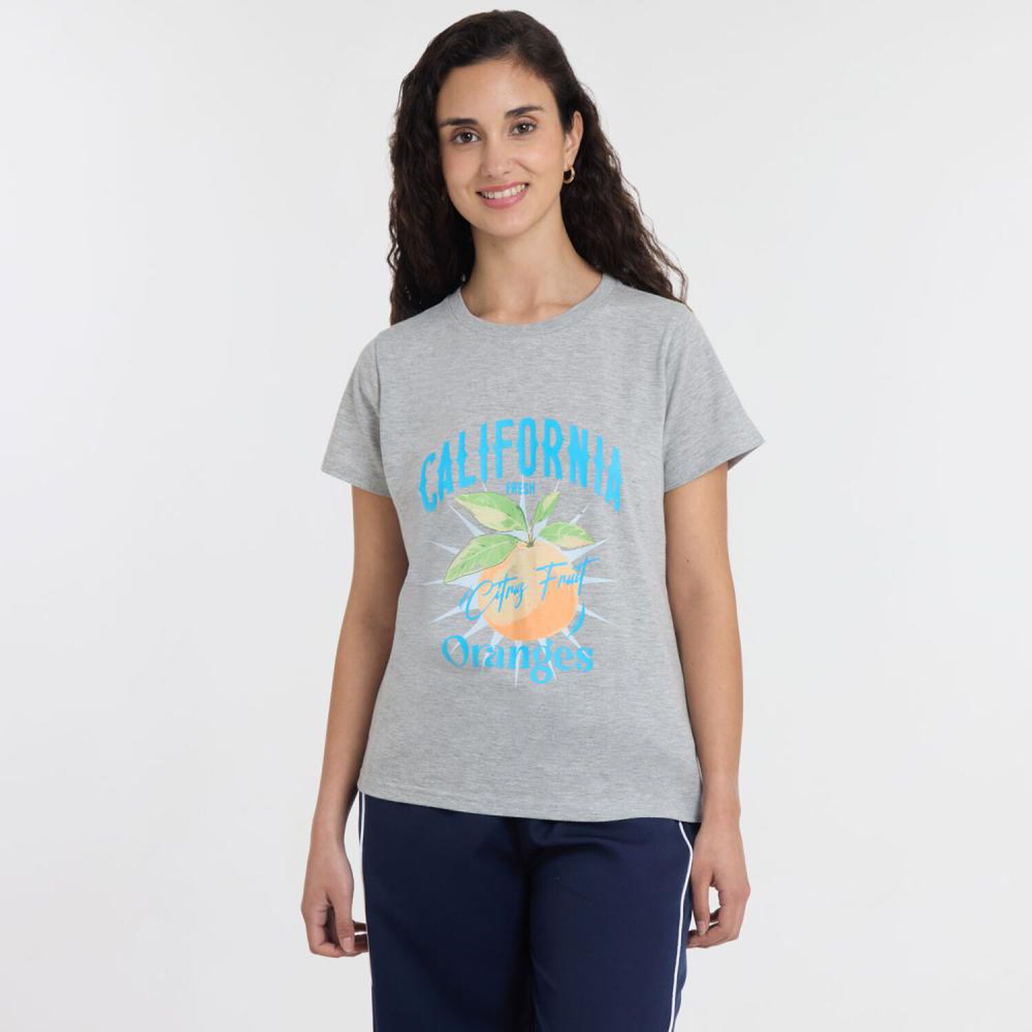 Polera Print Frutas Manga Corta Cuello Redondo Mujer Freedom image number 0.0