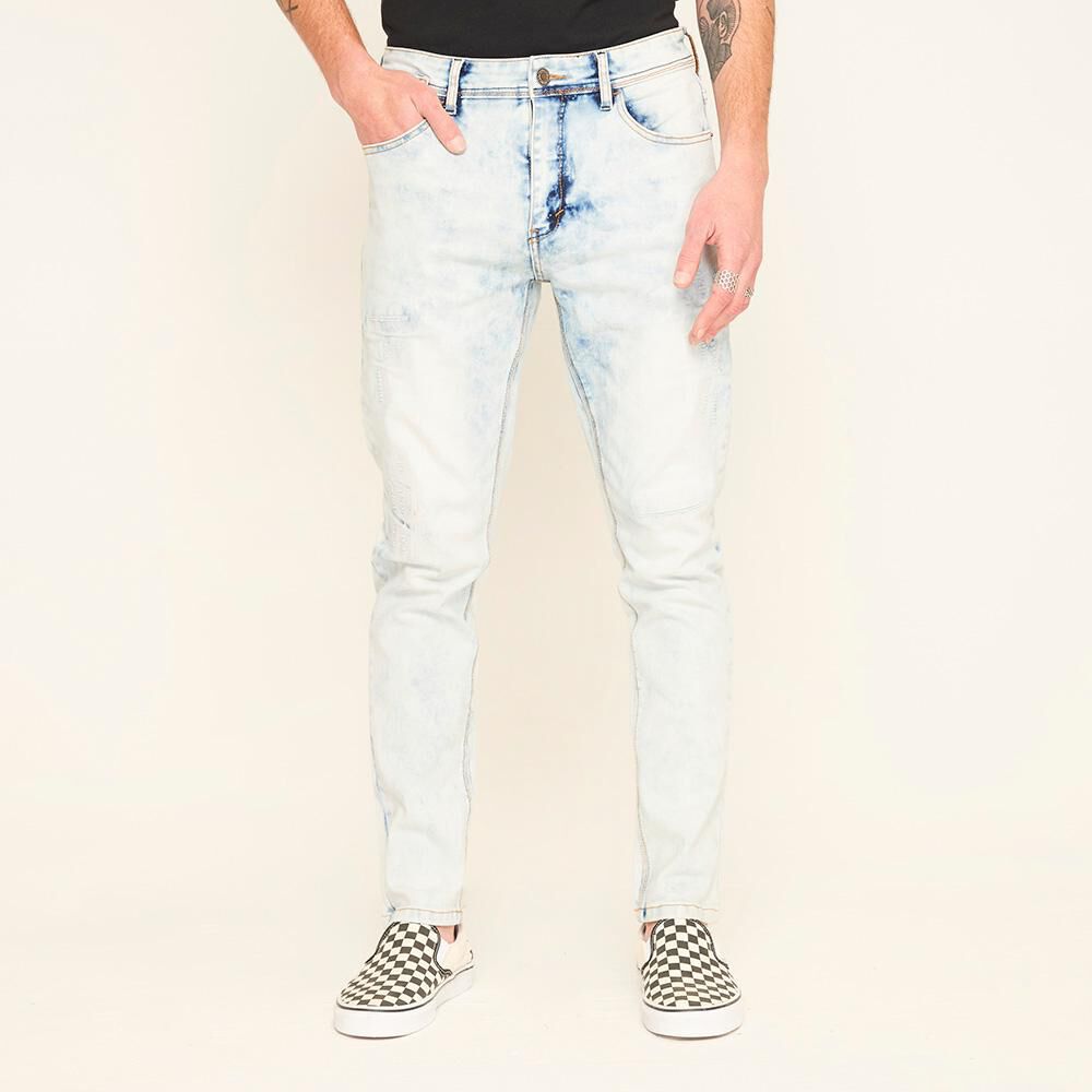 Jeans Rotura Tiro Normal Slim Hombre Rolly Go image number 0.0