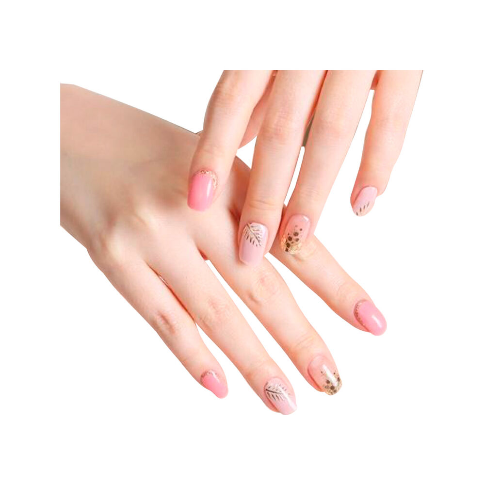 Uñas Sticker Efecto Gel Tiolla Gold Palmtree image number 1.0