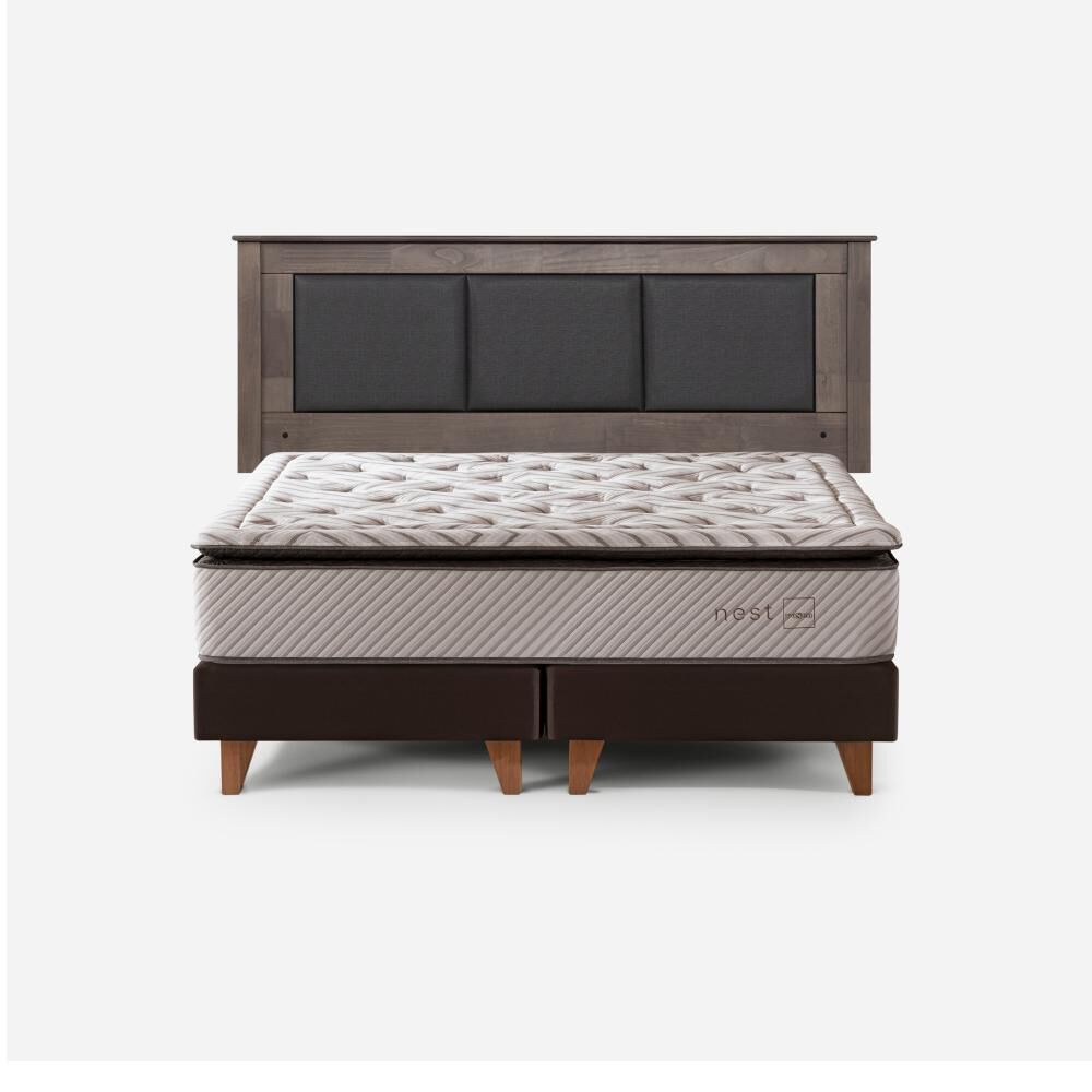 Cama Europea Rosen Nest / 2 Plazas / Base Dividida + Respaldo image number 0.0
