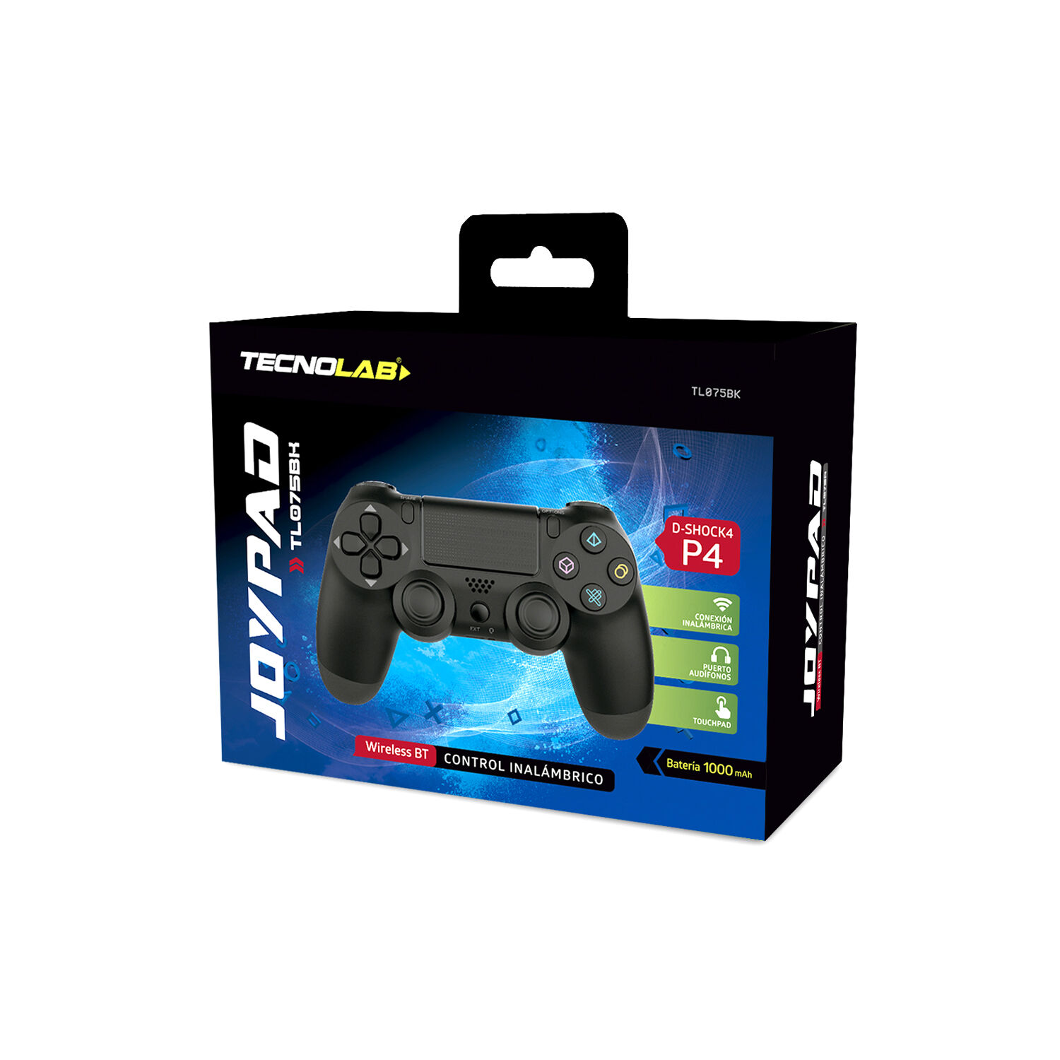 Gamepad Inalambrico Tecnolab Multiplataforma Bluetooth Black image number 6.0