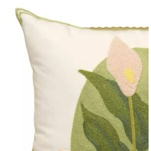 Funda Bordada Para Cojin 45x45cm Cierre Oculto Algodon