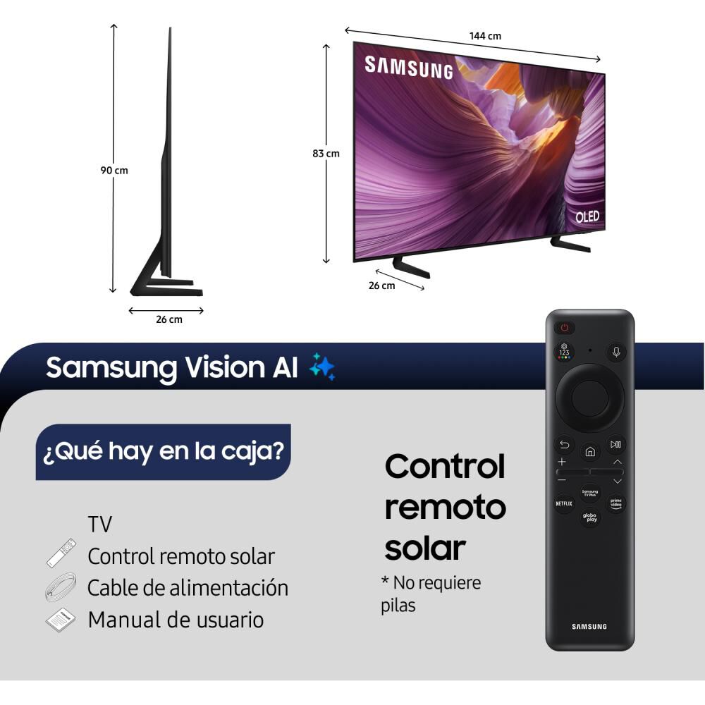 Oled 65" Samsung S85F / Ultra HD 4K Vision AI / Smart TV 2025 image number 2.0