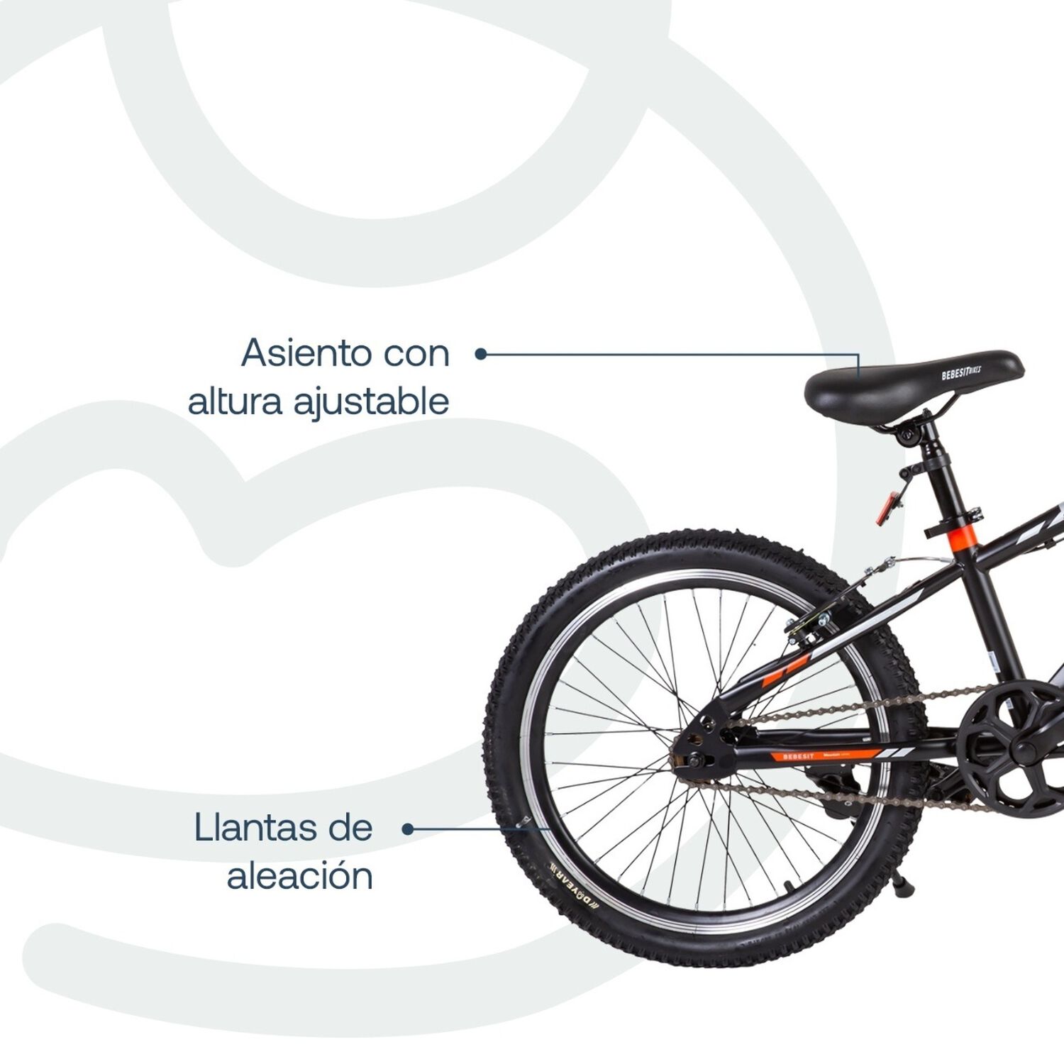 Bicicleta Infantil Kyson Aro 20 Roja Bebesit image number 4.0