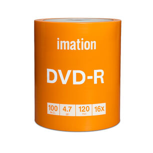 Dvd-r Grabable Imation 16x 4.7gb 100 Unidades