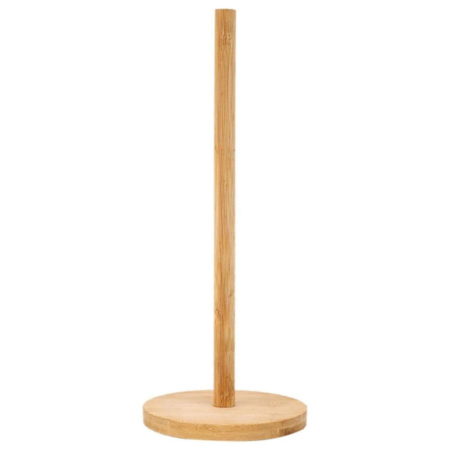 Porta Rollo De Cocina Madera Bamb&uacute; Soporte Toalla Nova 43x14cm image number 0.0
