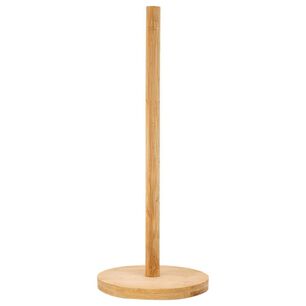 Porta Rollo De Cocina Madera Bamb&uacute; Soporte Toalla Nova 43x14cm