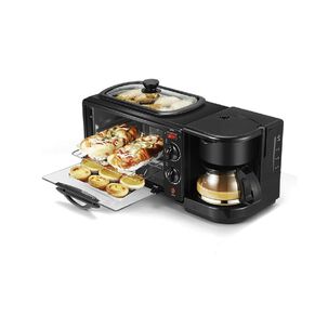 Horno Electrico 3 En 1 Sarten Grill Cafetera 1050w R5308