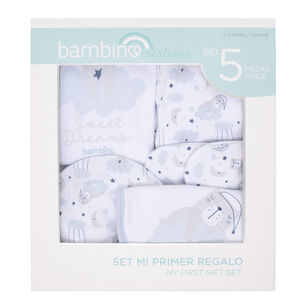 Baby Gift Bambino Set 5 Piezas Blanco Oso Ni&ntilde;o
