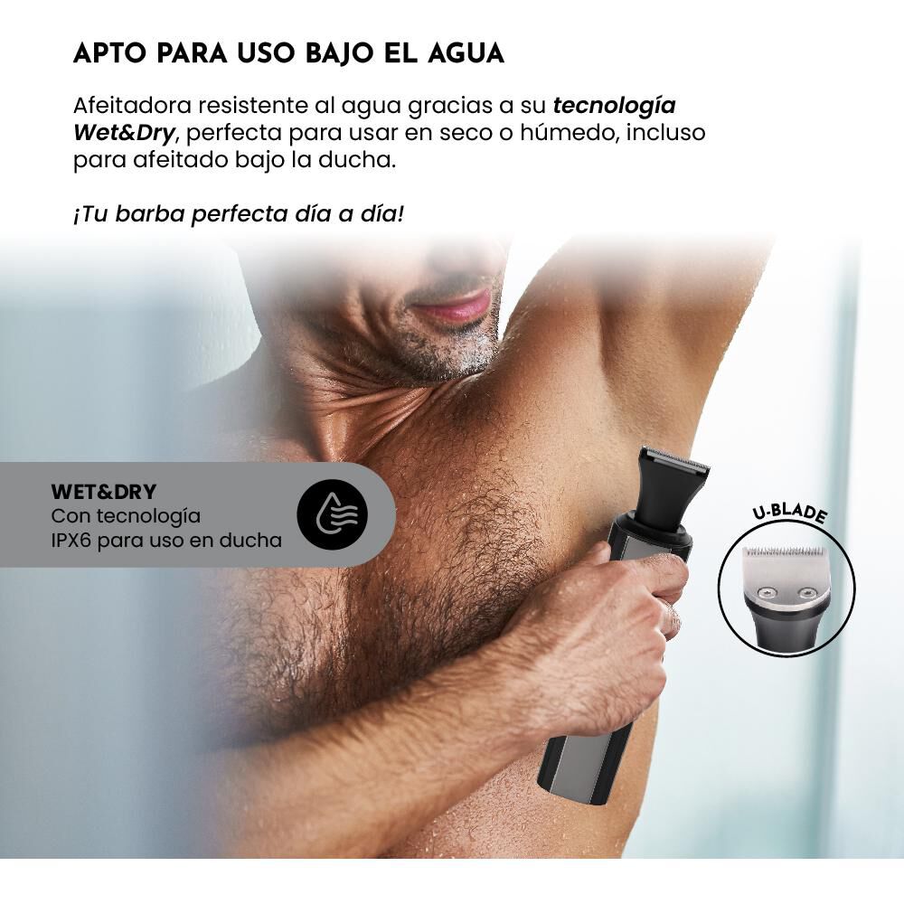 Máquina De Afeitar Siegen SG-7215 2 en 1 Uso Húmedo/Seco y Carga Rápida image number 3.0