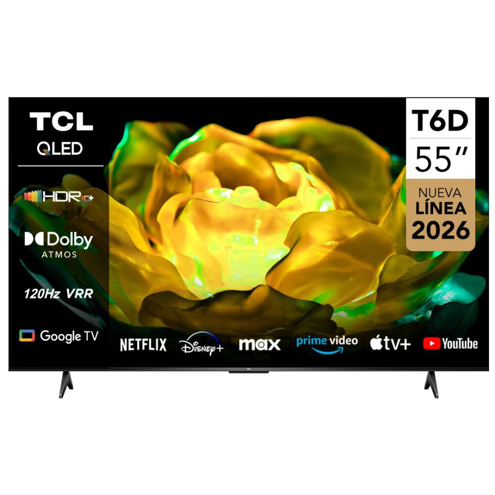 Led 55 " Tcl T6d / Qled 4k / Smart Tv image number 1.0