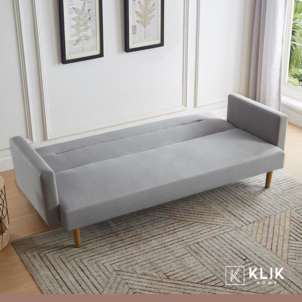 Fut&oacute;n Sof&aacute; Cama 3 Cuerpos Sara - Lino Gris image number 7.0