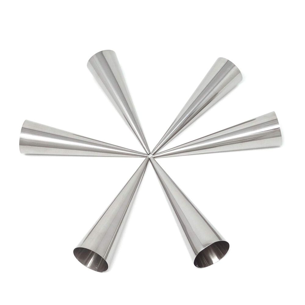 Set De 6 Moldes Con Forma De Cono Para Cannolis Y Croissants image number 3.0