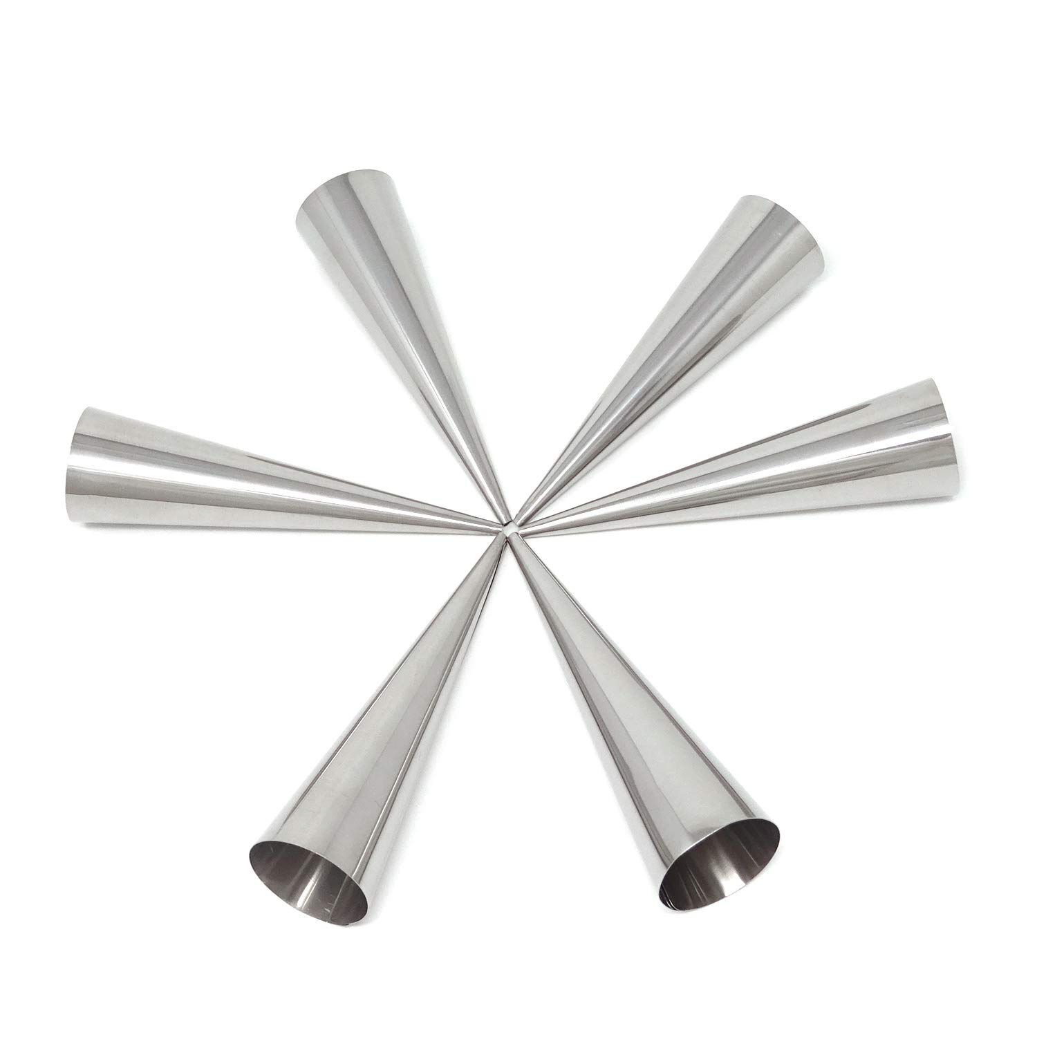 Set De 6 Moldes Con Forma De Cono Para Cannolis Y Croissants image number 3.0