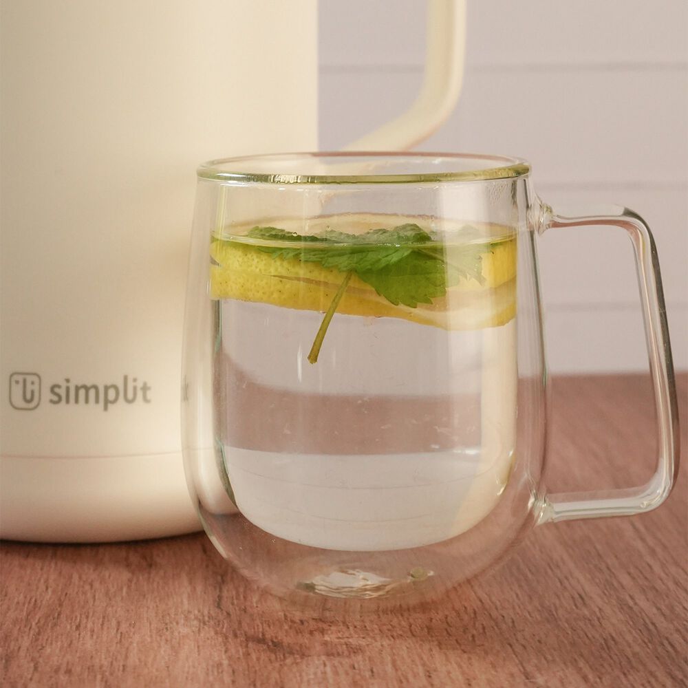 Taza Mug De Vidrio Doble Pared 300 Ml Simplit image number 4.0