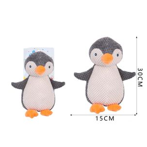 Juguete Pinguino De Peluche 32cm Para Morder Perros Mascotas