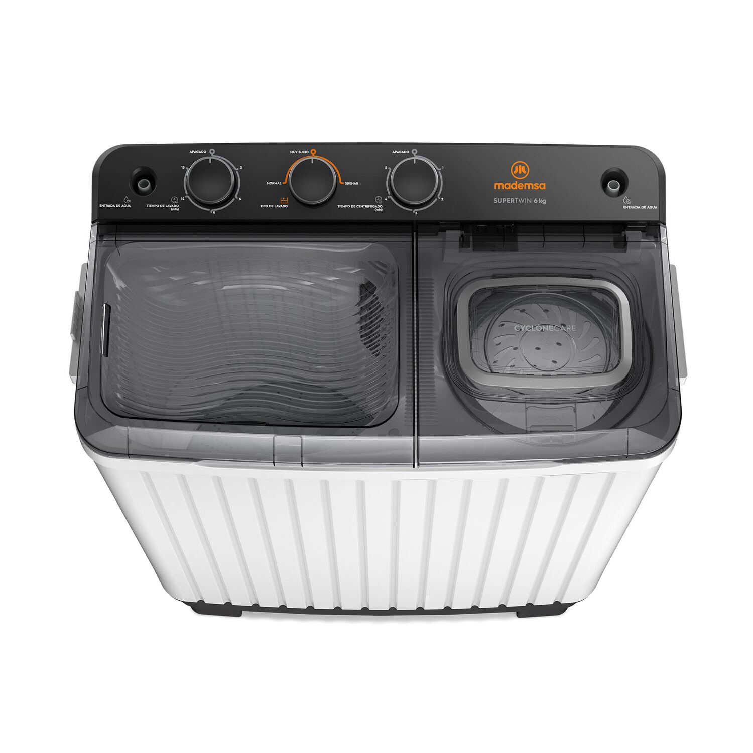 Lavadora Semi Autom&aacute;tica Mademsa 6kg Carga Superior Mwmsat6w image number 3.0