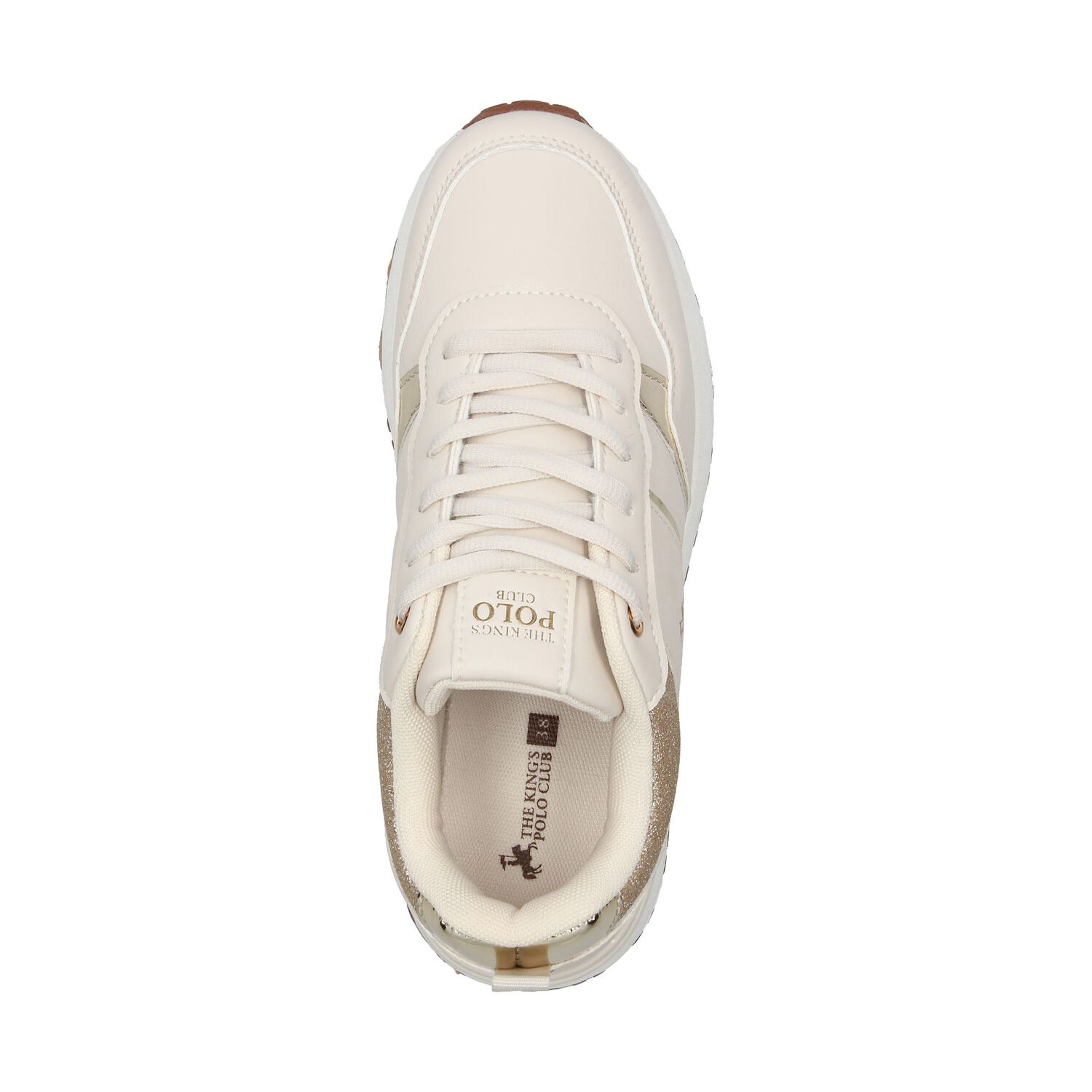 Zapatilla Urbana Mujer The King's Polo Club Beige image number 4.0