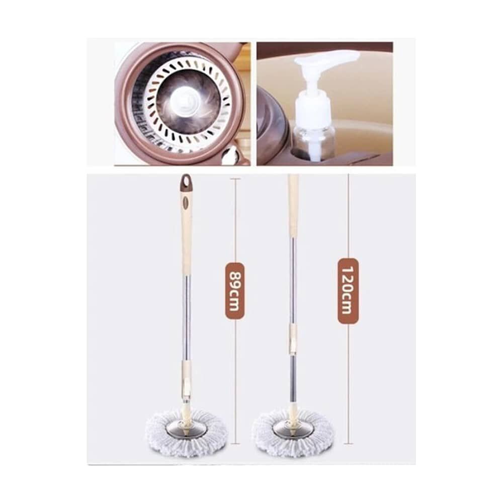 Mopa Trapeador Giratoria 360 Cetrifugadora Acero Removible image number 5.0