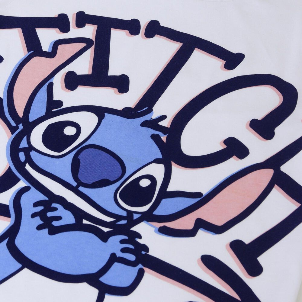 Polera Manga Larga Ni&ntilde;a Lilo & Stitch Blanco Disney image number 2.0