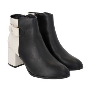 Botin Mujer Negro Rodas 11 Police