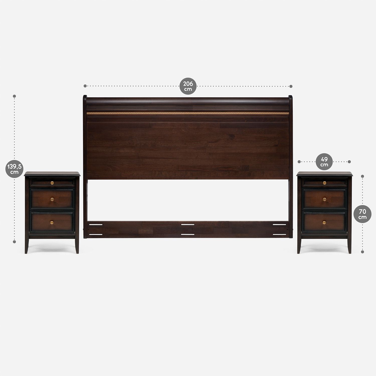 Set De Maderas Rosen Opera Madera / King image number 3.0