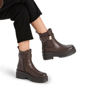 Botin Casual Mujer Eco Cuero Vintage Plataforma Weide Rq81