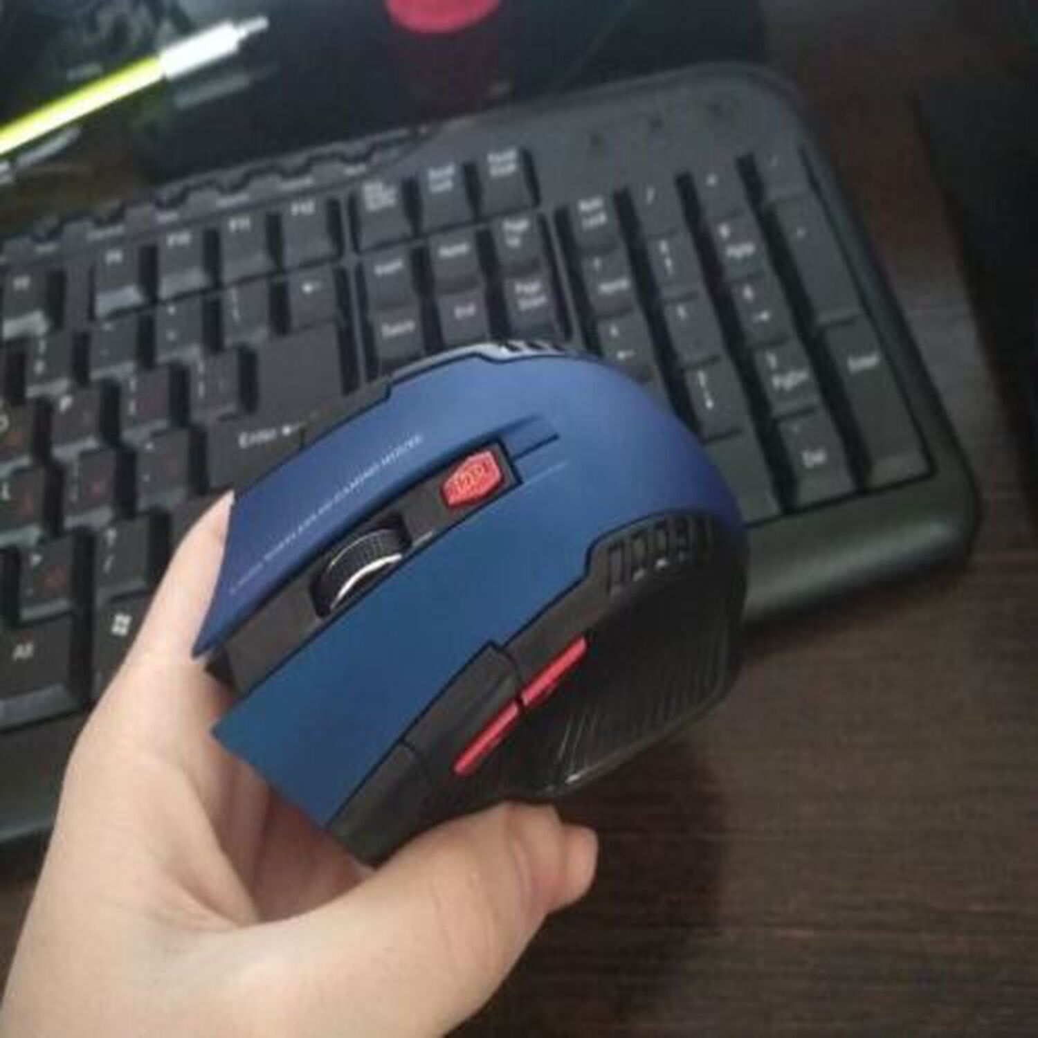 Mouse Gamer &Oacute;ptico Raton Inal&aacute;mbrico 6 Botones Wireless Para Notebook Pc Dpi image number 6.0