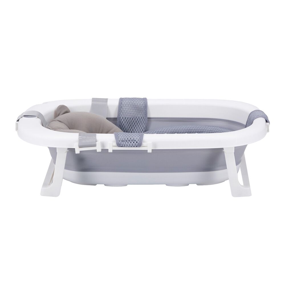 Ba&ntilde;era Plegable Bebe Con Cojin Almohada Y Reductor Gris image number 3.0