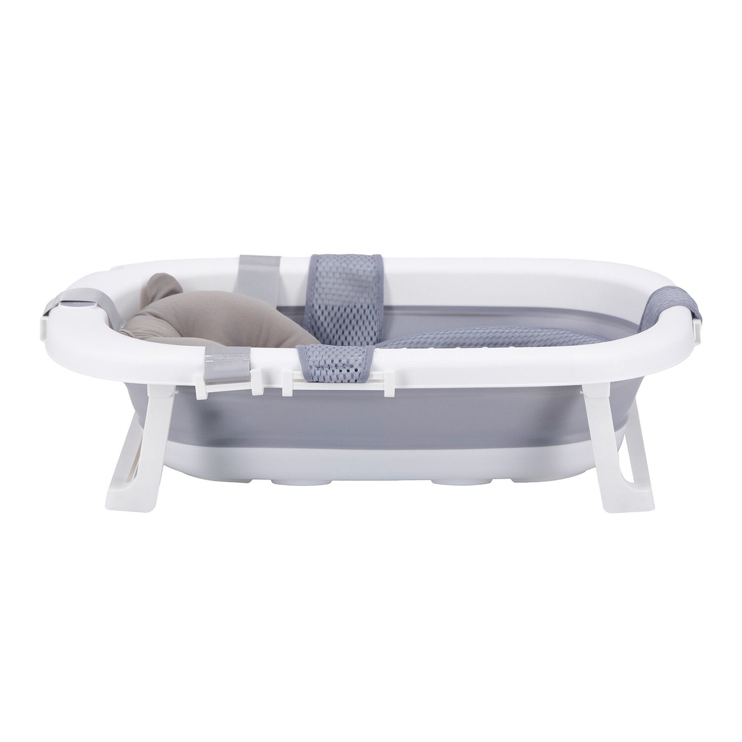 Ba&ntilde;era Plegable Bebe Con Cojin Almohada Y Reductor Gris image number 3.0